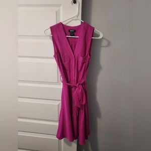 DKNY Pink Tie Dress